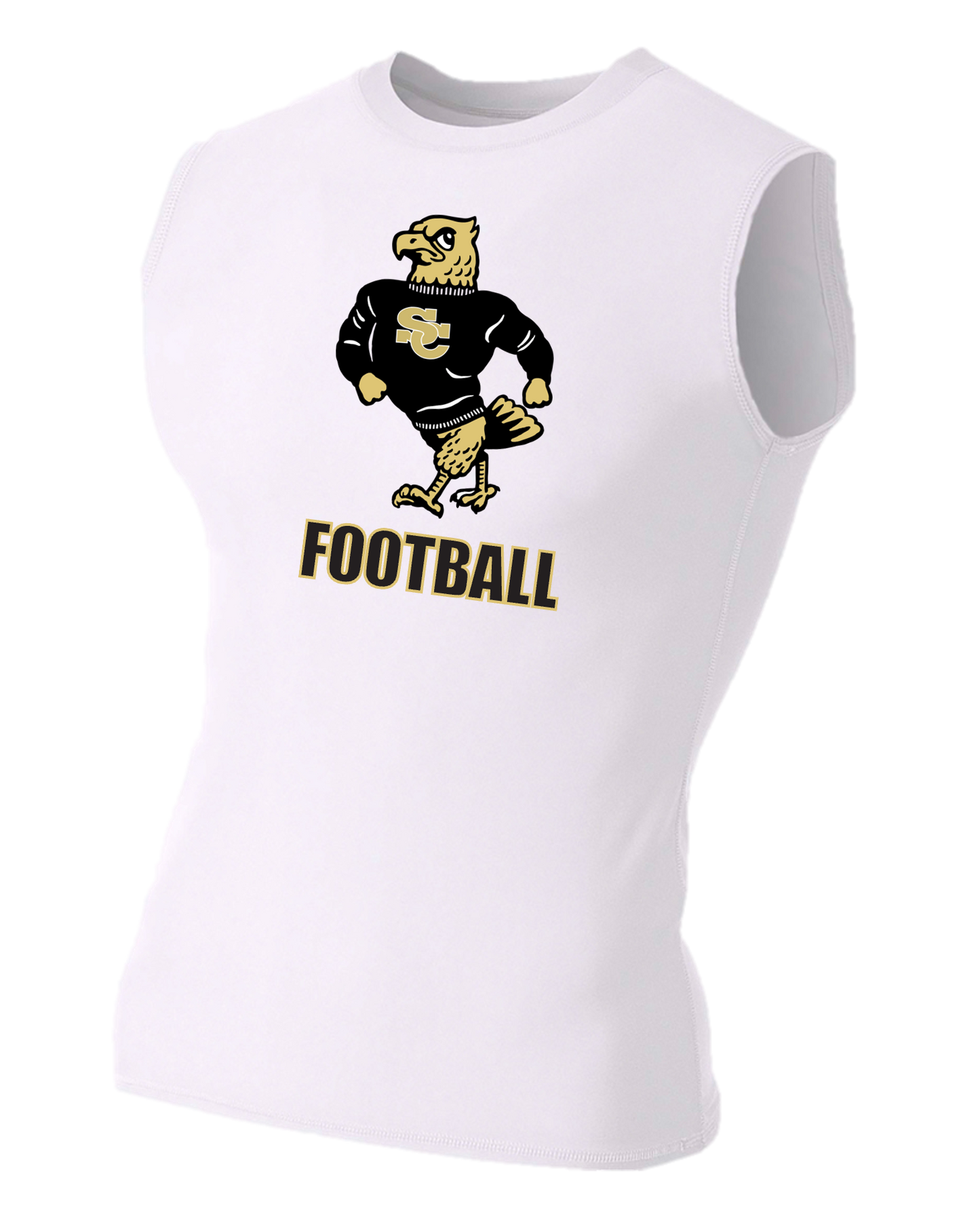 SCHS Buff Eagle Compression Tee Sleeveless