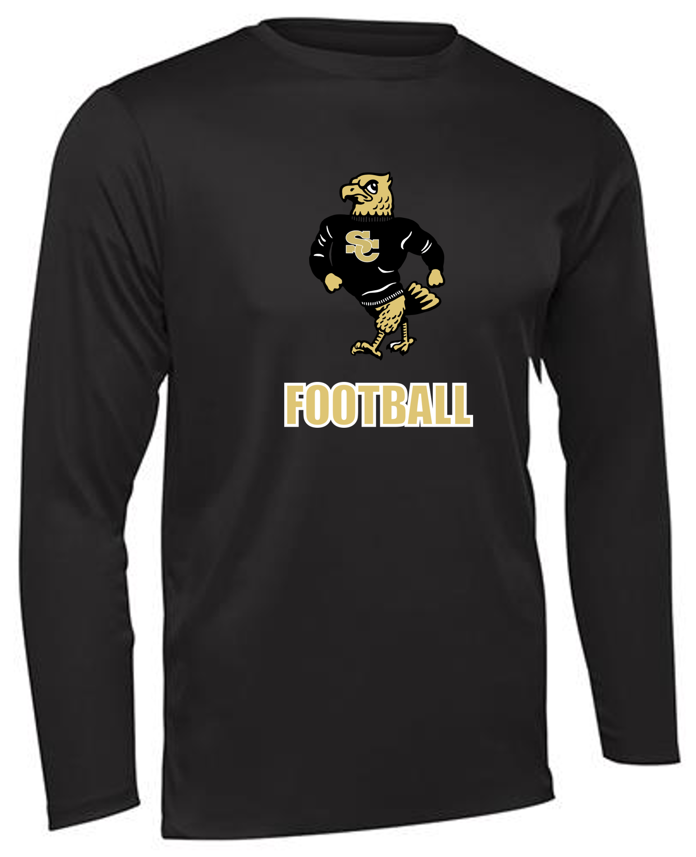 SCHS Buff Eagle Performance Long Sleeve Tee