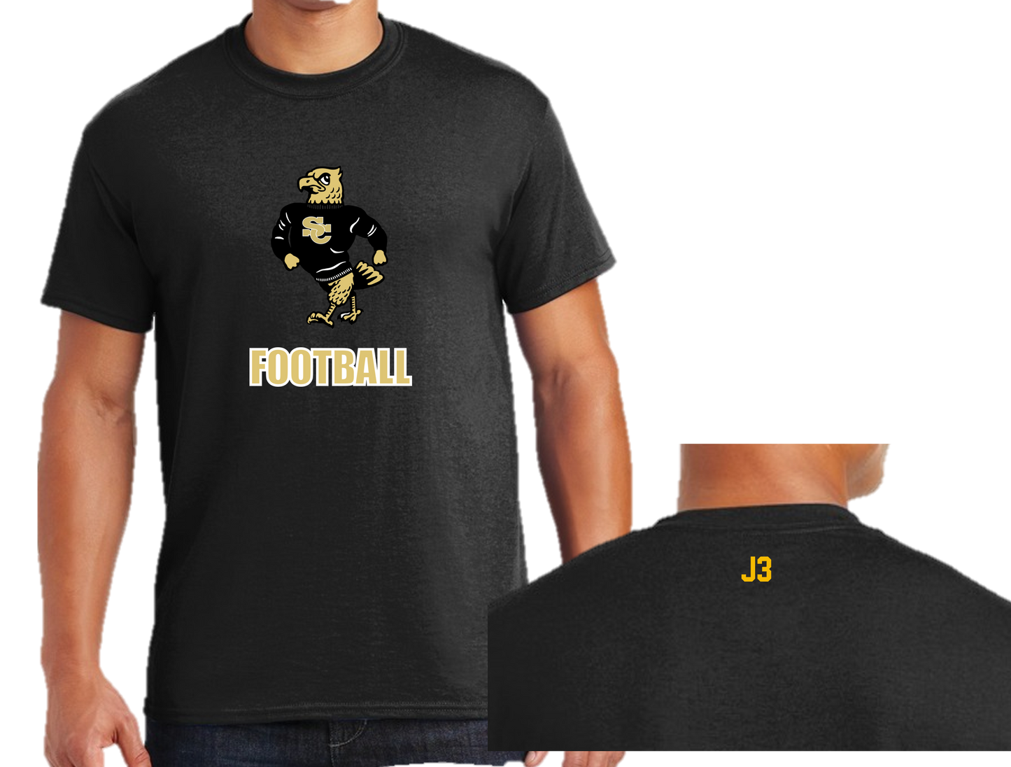 SCHS Buff Eagle Football Tee