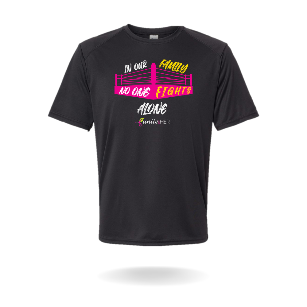 No One Fights Alone Breast Cancer Awareness Performance Shirt