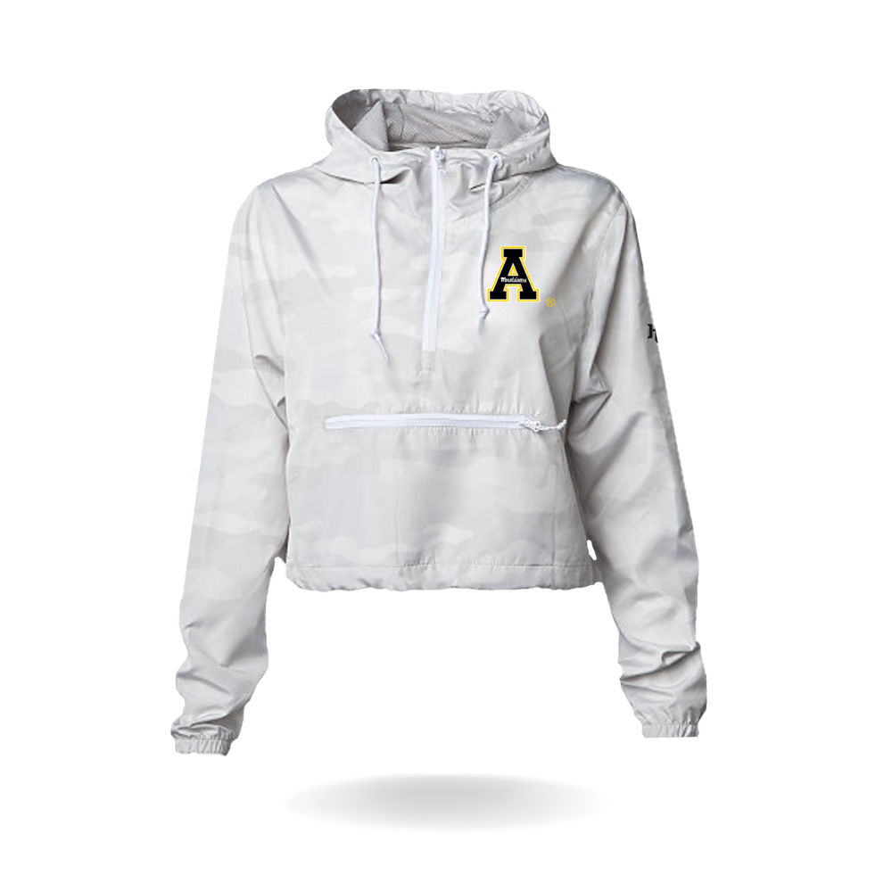 Ladies App State Block A Crop Windbreaker